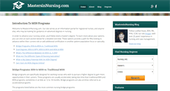 Desktop Screenshot of mastersinnursing.com